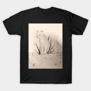 Large cat in forest T-Shirt